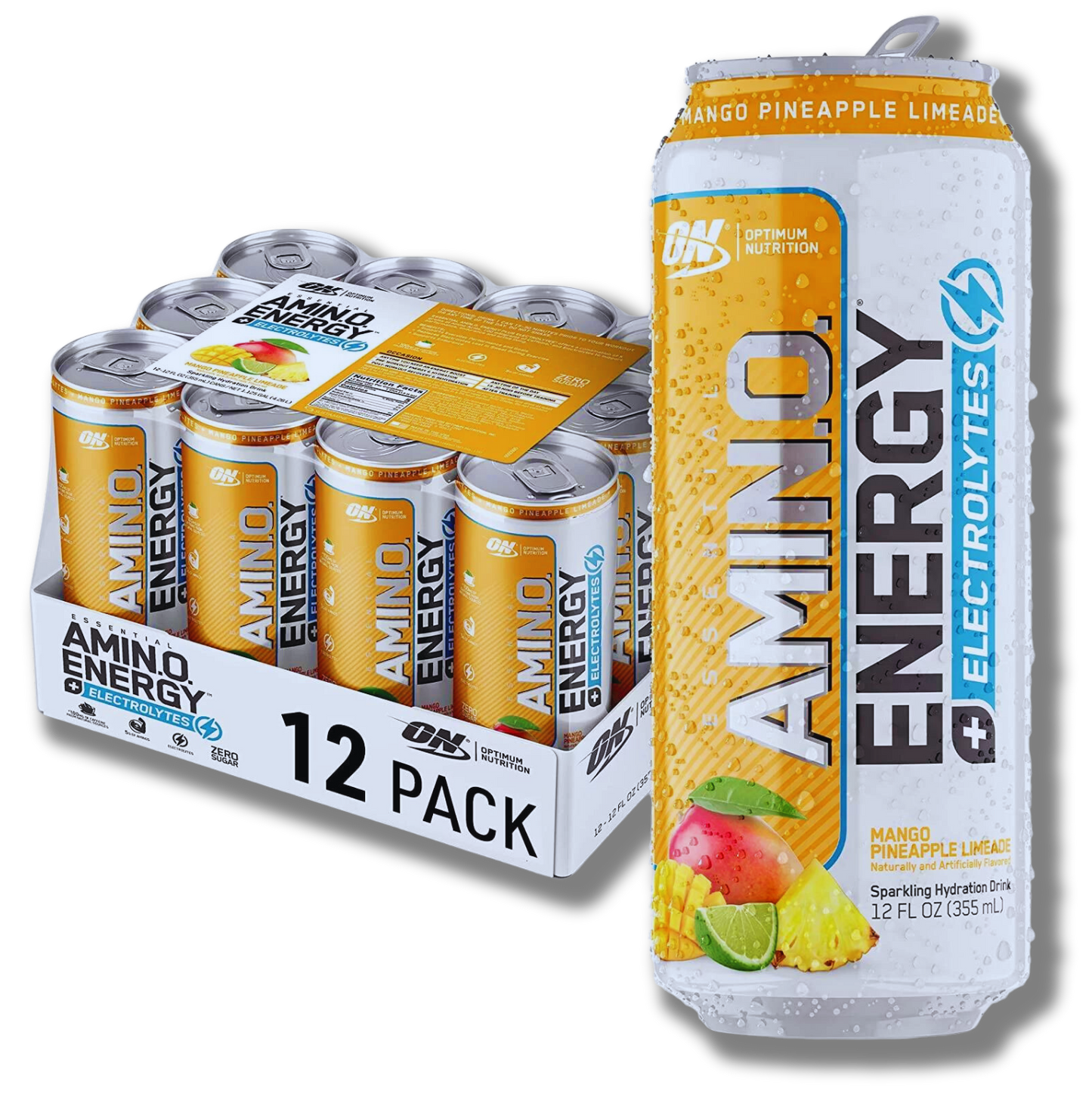 Amino Energy + Electrolytes Sparkling Hydration Water