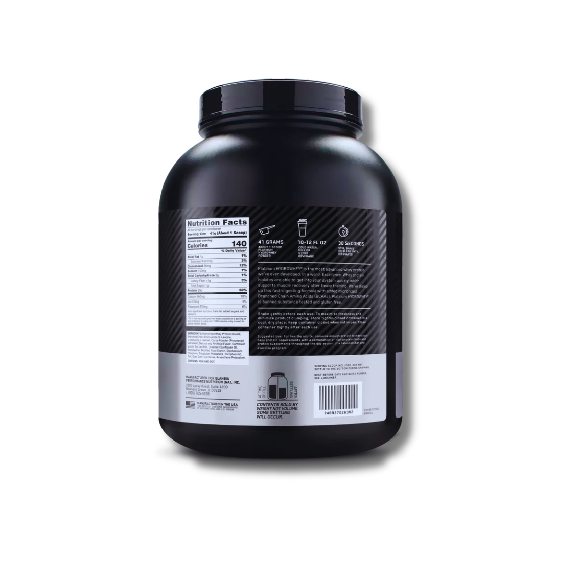 Platinum Hrydro Whey 3,61 LBS (1,64 Kg) 